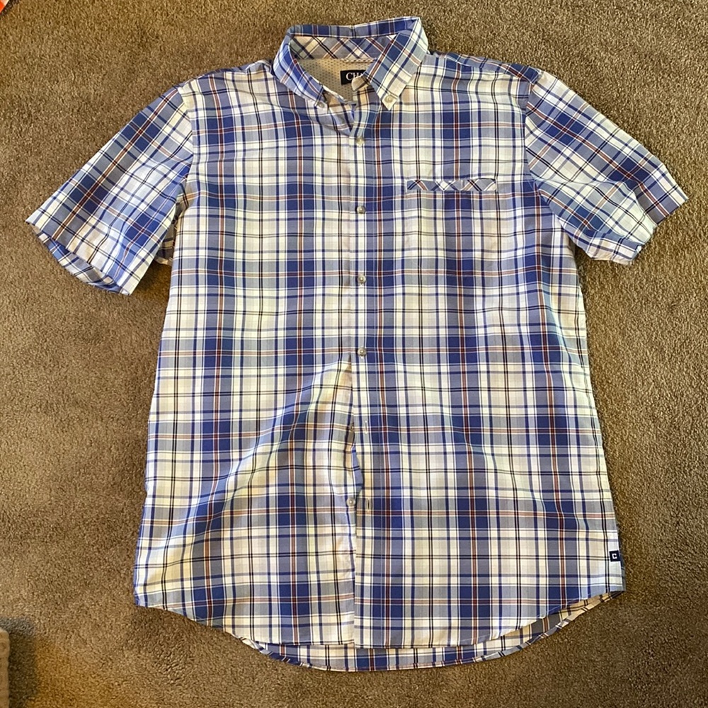 Mens Sz Large short sleeve button up Chaps shirt